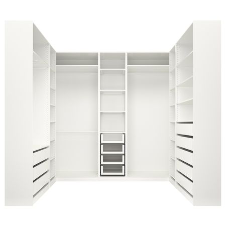 Гардероб, белый, 276x211x236 см IKEA ПАКС 993.001.08