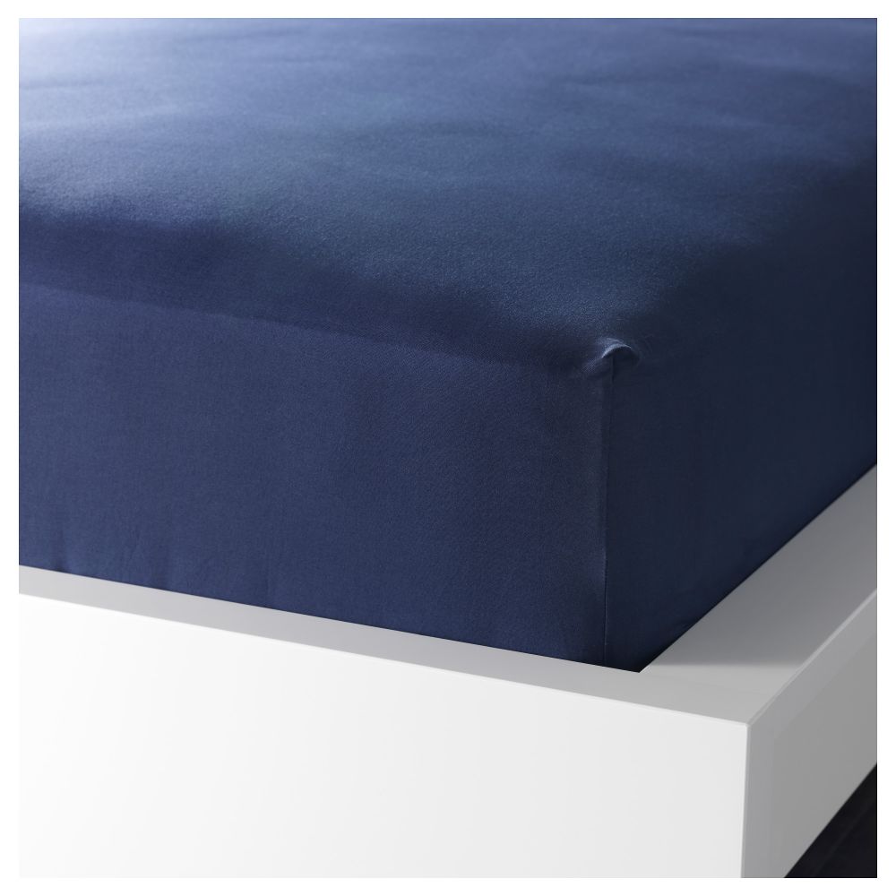 Простыня натяжная ДВАЛА, темно-синий - фото 1