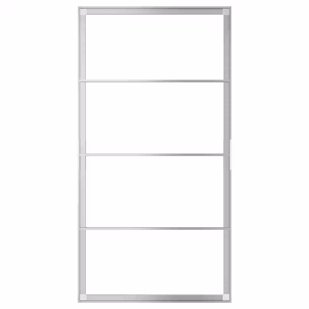 SKYTTA Рама раздвижной двери - алюминий 102x196 см - схема-чертеж с размерами