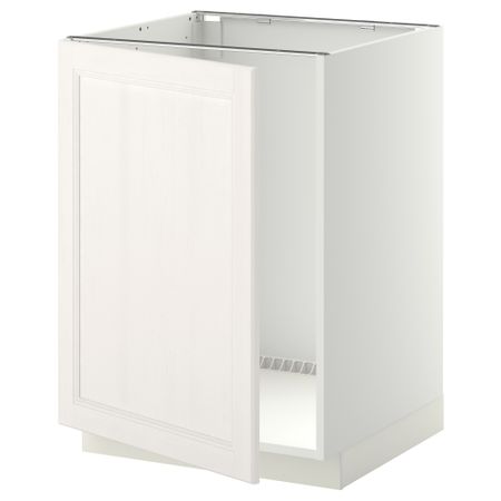 Напольный шкаф для раковины МЕТОД, белый, Лаксарби белый (60x60 см)