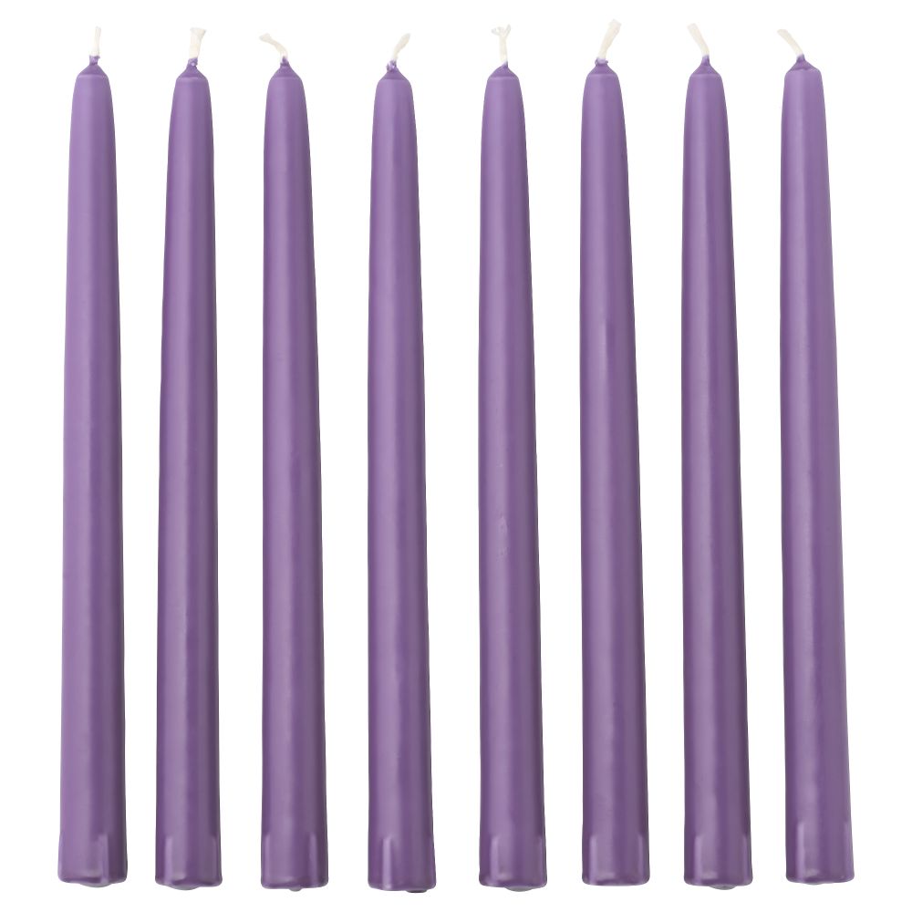 Неароматическая свеча КЛОКХЕТ, сиреневый (25 см) - фото 1