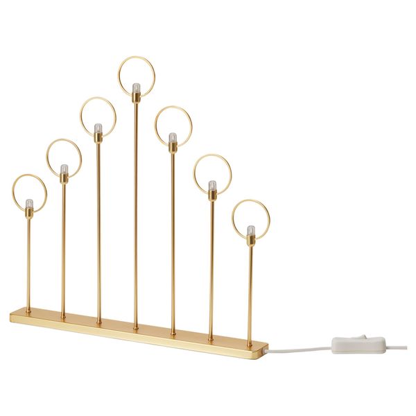 Светодиодный канделябр, 7 ламп СТРОЛА, желтая медь - фото 2