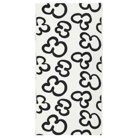 Отрез ткани, белый, черный, 150x300 см IKEA KLIPPBRÄCKA РЭККА 805.837.63