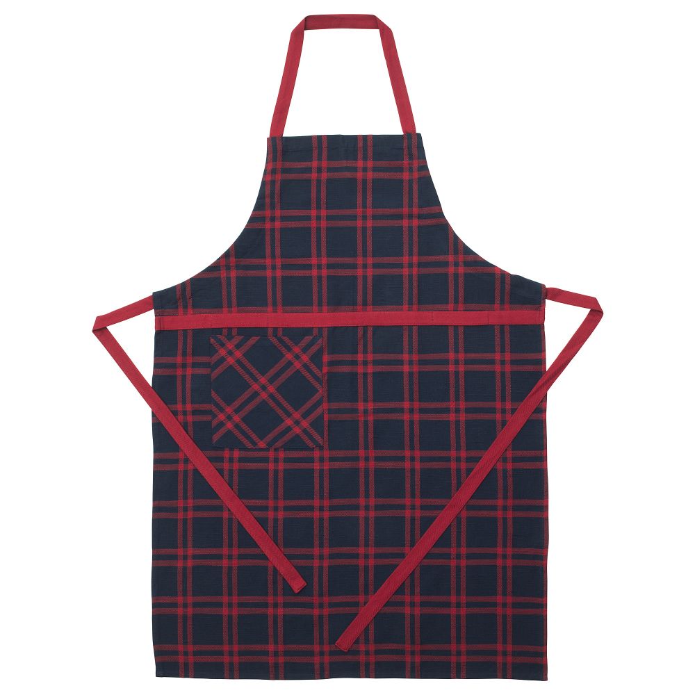 Фартук ВИНТЕР 2018, темно-синий, красный - фото 1