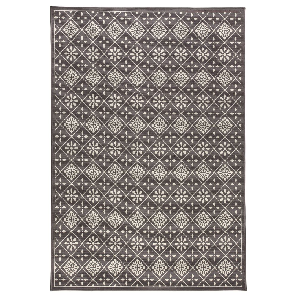 Ковер, короткий ворс СНЭККЕРСТЕН, серый (160x230 см) - фото 1