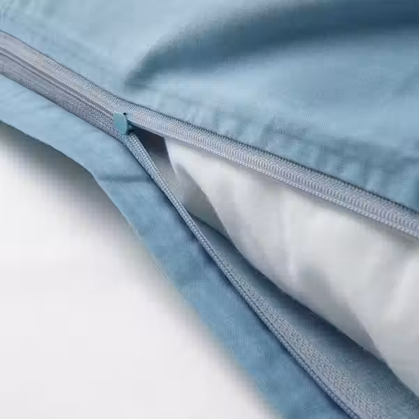 VÄNKRETS Пододеяльник и наволочка - орнамент «бананы» синий 150x200/50x60 см - фото 4