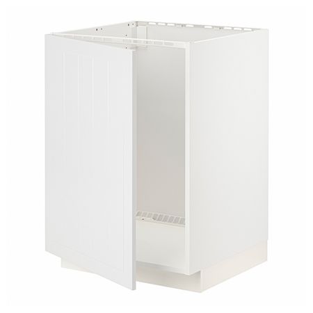 Напольный шкаф для мойки, белый/Стенсунд белый 60x60 см IKEA METOD МЕТОД 594.096.62