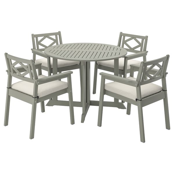 Стол + 4 кресла, для сада IKEA BONDSTOCKHOLM СТОКГОЛЬМMEN БОНДХОЛЬМЕН 893.305.06 - фото 2