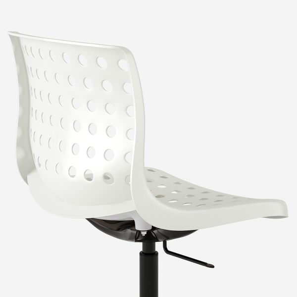 Рабочий стул, белый, черный IKEA СКОЛБЕРГ / СПОРРЕН 392.756.68 - фото 2