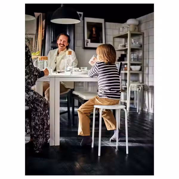 MARIUS Табурет - белый 45 см - фото 2