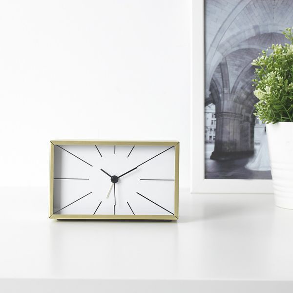 Будильник, желтая медь 7x10 см IKEA МЮГГЬЕГАРЕ 304.243.28 - фото 3