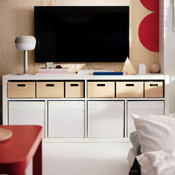 UPPDATERA Контейнер - светлый бамбук 24x32x15 см - фото 6