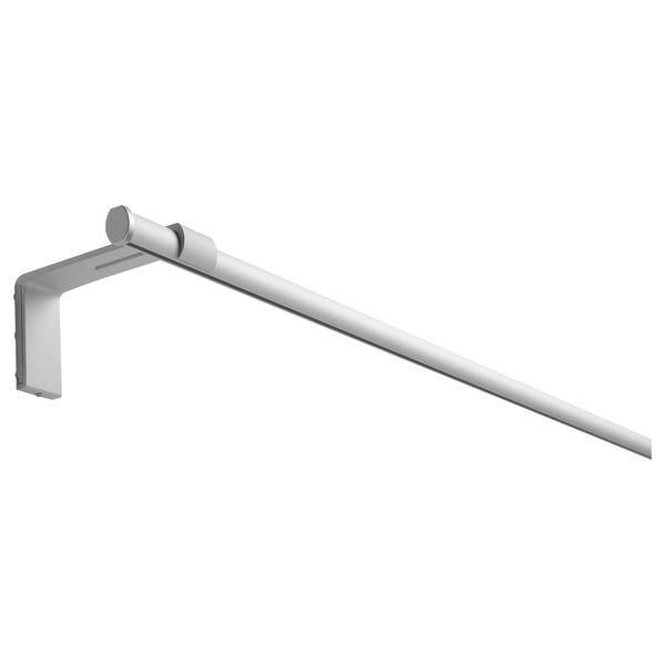 Гардинная шина, одинарная КВАРТАЛ, цвет алюминия (140 см) - фото 1