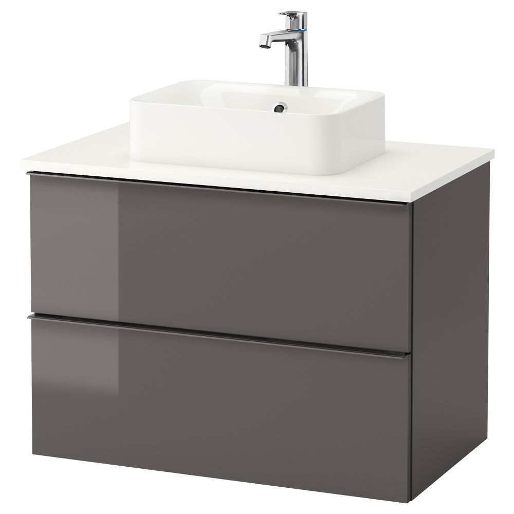 Шкаф со столешницей 45x32 раковина, 82x49x72 cm IKEA GODMORGON ГОДМОРГОН, TOLKEN ТОЛКЕН 792.089.12 - фото 1