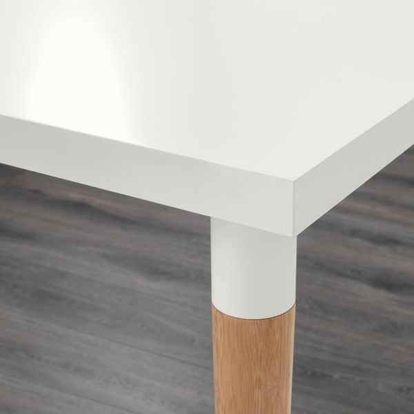 Стол, белый/бамбук 150x75 см IKEA LINNMON ЛИННМОН / HILVER ХИЛВЕР 692.792.69 - схема-чертеж с размерами