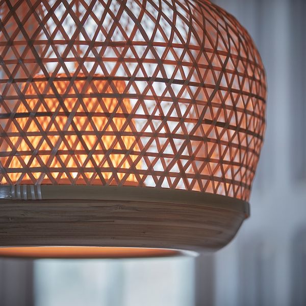 Подвесной светильник, бамбук/ручная работа 45 см IKEA MISTERHULT МИСТЕРГУЛЬТ 304.410.21 - фото 6