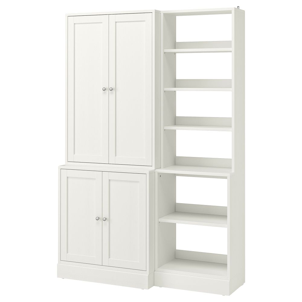 Комбинация для хранения, 142x47x212 см, белый IKEA HAVSTA ХАВСТА 792.751.38 - фото 1