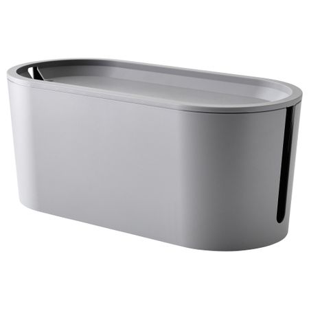 Короб для проводов с крышкой РОММА, серый