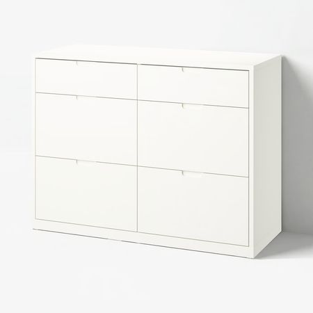 TONSTAD Комод с 6 ящиками - белый с оттенком 120x47x91 см