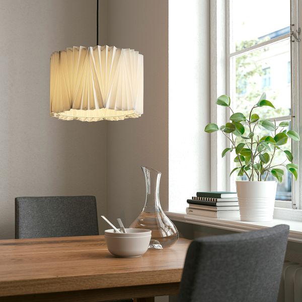 Абажур, плиссе белый 33 см IKEA KUNGSHULT КУНГСХУЛЬТ 305.015.95 - фото 2