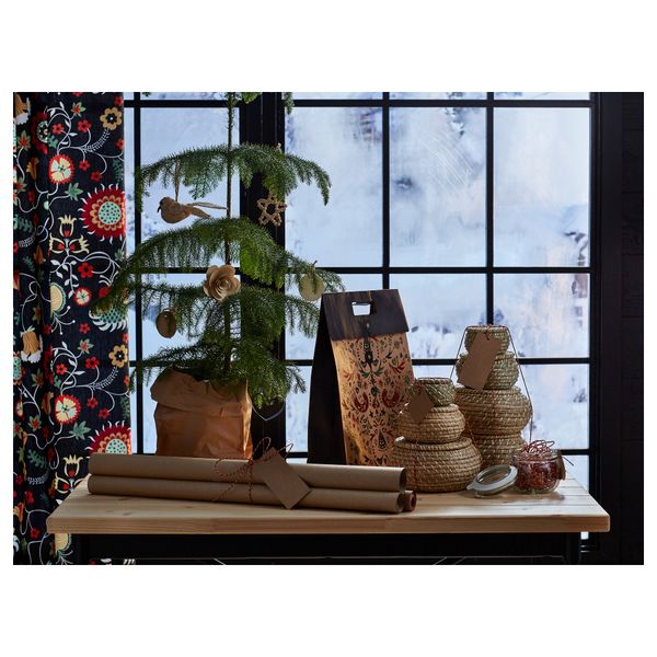 Подарочный пакет ВИНТЕР 2016, естественный различные орнаменты (33x42 см) - схема-чертеж с размерами