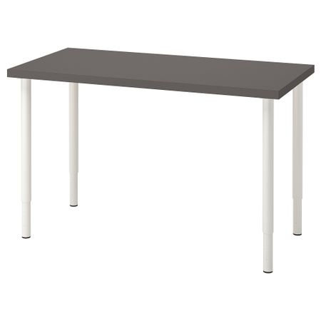Письменный стол, 120x60 см, темно-серый-белый IKEA LAGKAPTEN ЛАГКАПТЕН, OLOV ОЛОВ 394.164.75