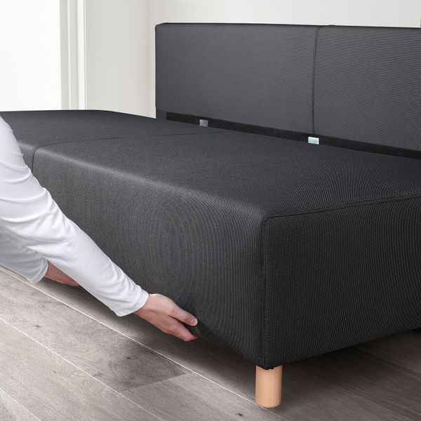 3-местный диван-кровать, реммарн темно-серый IKEA LANDSORT ЛАНДСОРТ 704.805.67 - фото 4