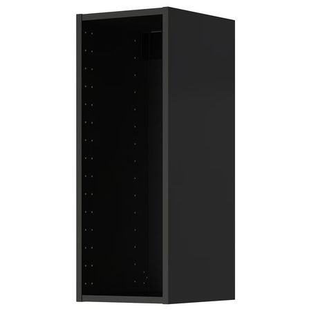 METOD Шкаф навесной - черно-серый 30x37x80 см