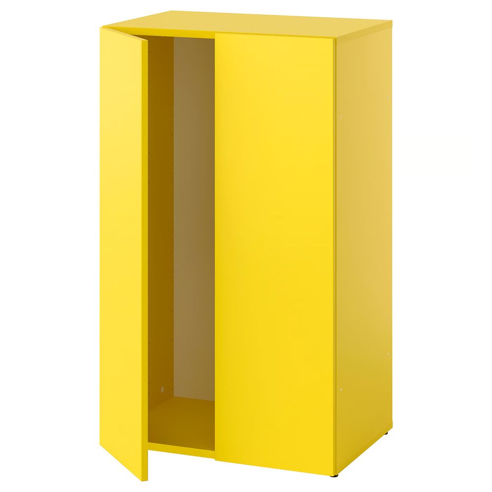 LASTARE Каркас с дверцами - желтый 60x42x100 см - схема-чертеж с размерами