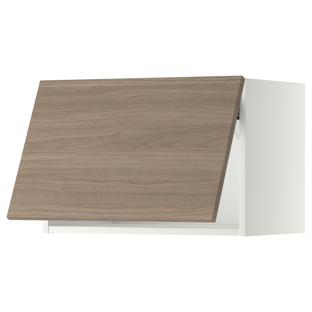 Горизонтальный навесной шкаф МЕТОД, белый, Брокхульт светло-серый - схема-чертеж с размерами