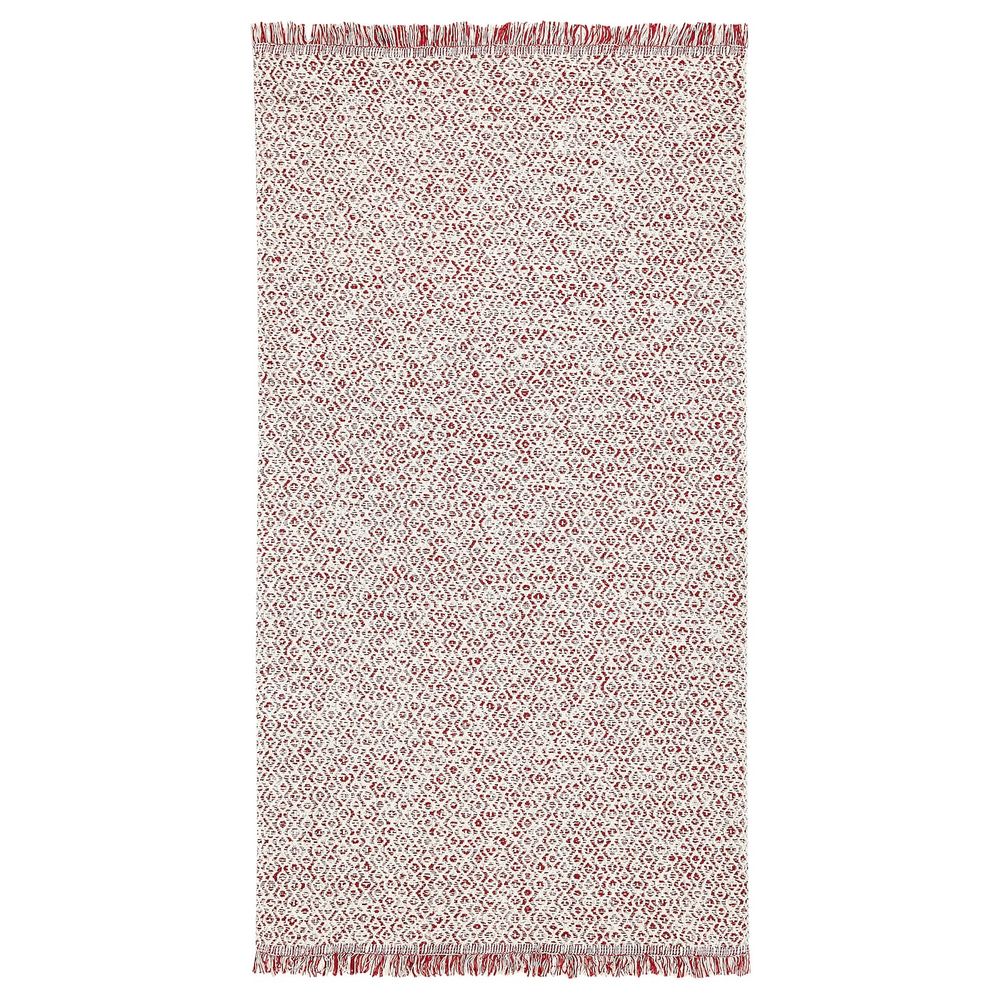 Ковер безворсовый, красный/естественный 80x150 см IKEA RÖRKÄR РЁРКЭР 804.747.35 - фото 1