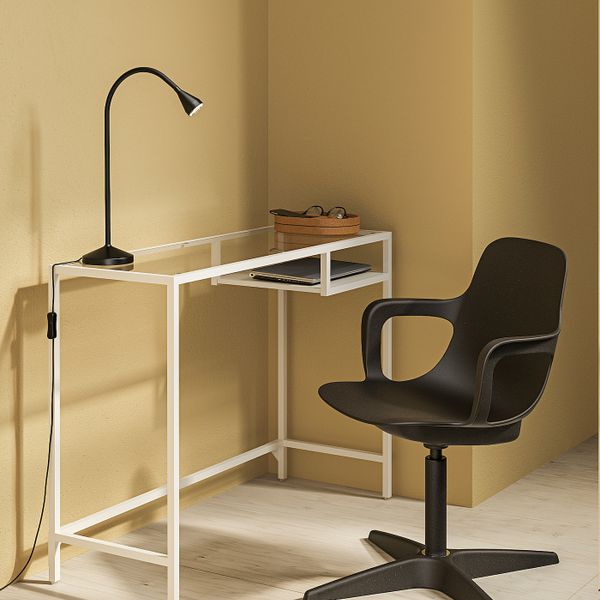 Стол для/ноутбука, белый/стекло 100x36 см IKEA VITTSJÖ ВИТШЁ 503.850.19 - фото 2