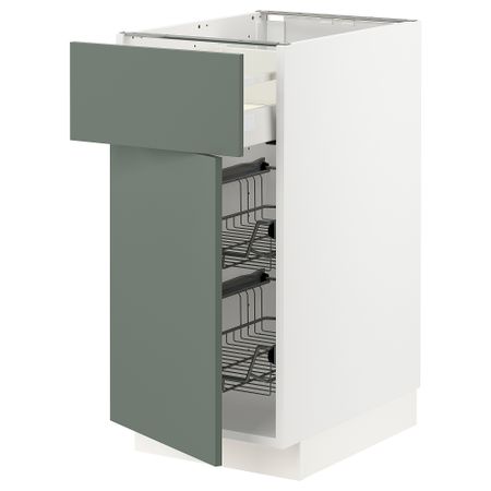 Напольный шкаф с проволочной корзиной, ящик, дверью IKEA METOD МЕТОД, MAXIMERA МАКСИМЕРА 494.562.77