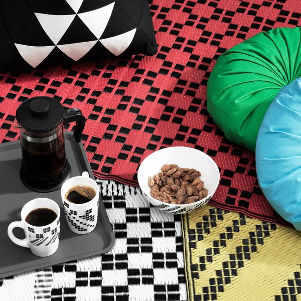 Миска, белый, черный 18 см IKEA SAMMANKOPPLA САММАНКОППЛА 904.643.35 - схема-чертеж с размерами