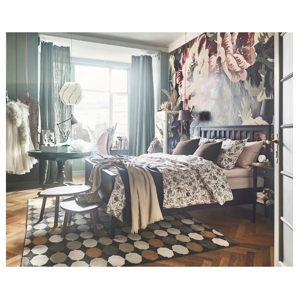 Каркас кровати, черно-коричневый/Лурой 160x200 см IKEA HEMNES ХЕМНЭС 592.108.12 - фото 4