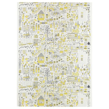 Ткань ДАГГСКОЛЬ, белый/желтый, серый (150 см)