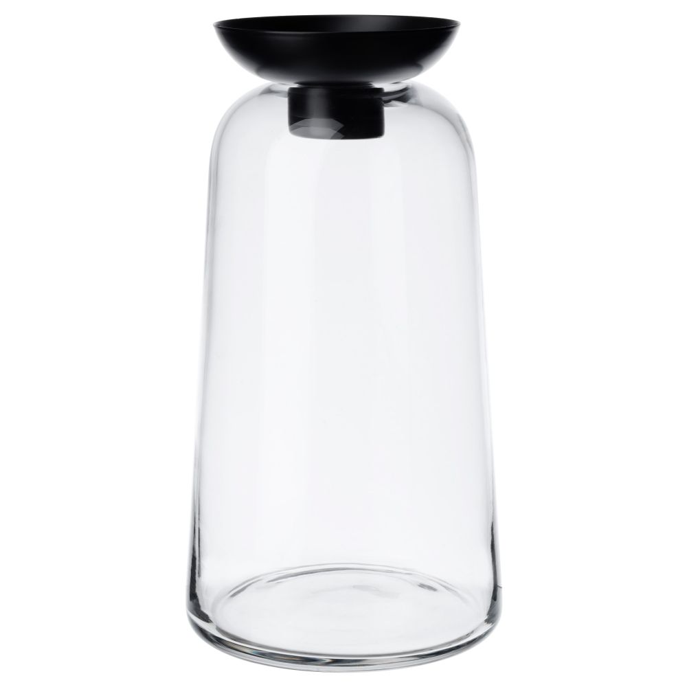 Ваза/подсвечник для греющей свечи ВИНТЕР 2017, прозрачное стекло (29 см) - фото 1