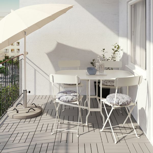 Складной стол, садовый, бежевый 24x77x130x74 см IKEA SALTHOLMEN САЛЬТХОЛЬМЕН 603.761.75 - фото 3