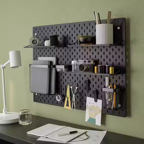 SKÅDIS Полка-витрина - чёрный - фото 4