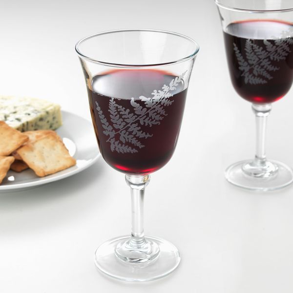 Бокал для вина, прозрачное стекло/папоротник 30 сл IKEA FRAMTRÄDA ФРАМТРЭДА 203.916.96 - схема-чертеж с размерами