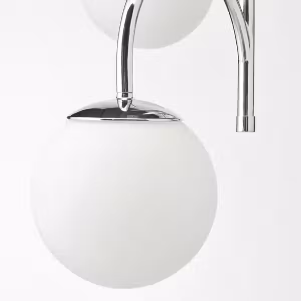 SIMRISHAMN Подвесной светильник, 3-рожк - хромированный/молочный стекло 55 см - фото 6