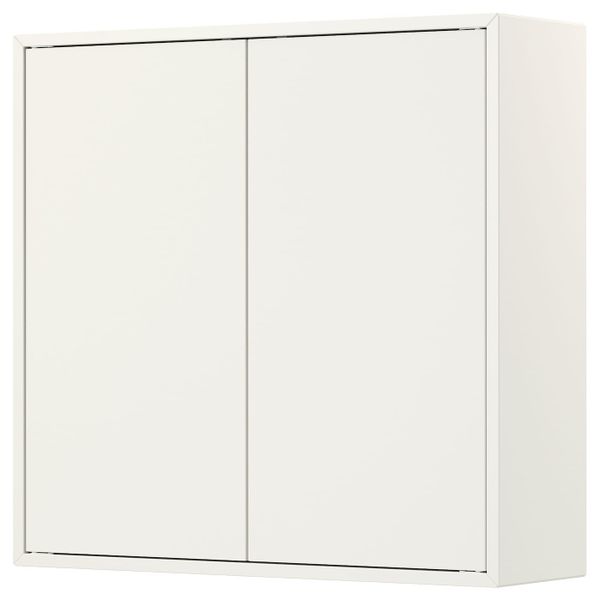Шкаф с 2 дверцами и 2 полками, белый 70x25x70 см IKEA EKET ЭКЕТ 403.593.89 - фото 1