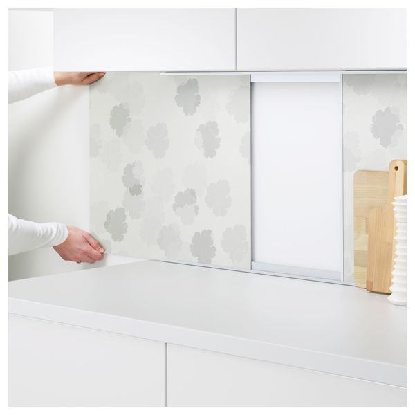 Настенная панель ФАСТБУ, двусторонний белый, лист белый/светло-серый (60x50 см) - фото 4