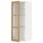 Навесной шкаф, полки, стеклянная дверца, белый, Forsbacka дуб, 40x100 см IKEA METOD МЕТОД 295.093.52