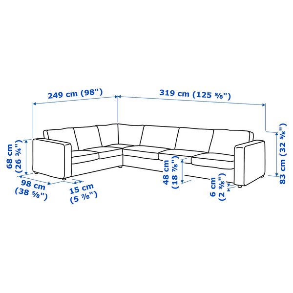IKEA, дополнительный ракурс - схема-чертеж с размерами