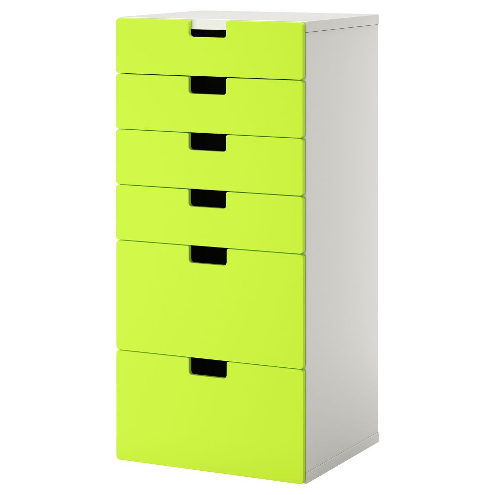 Комбинация для хранения с ящиками СТУВА, белый, зеленый (60x50x128 см) - фото 1