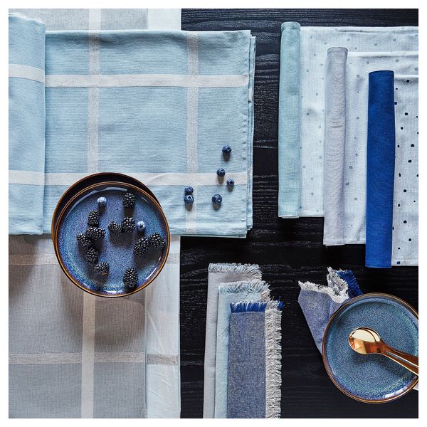 Скатерть, серый, 145x240 см IKEA NISSÖGA 005.550.47 - схема-чертеж с размерами