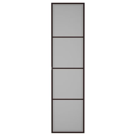 Дверь ФЕВИК, черно-коричневый, матовое стекло