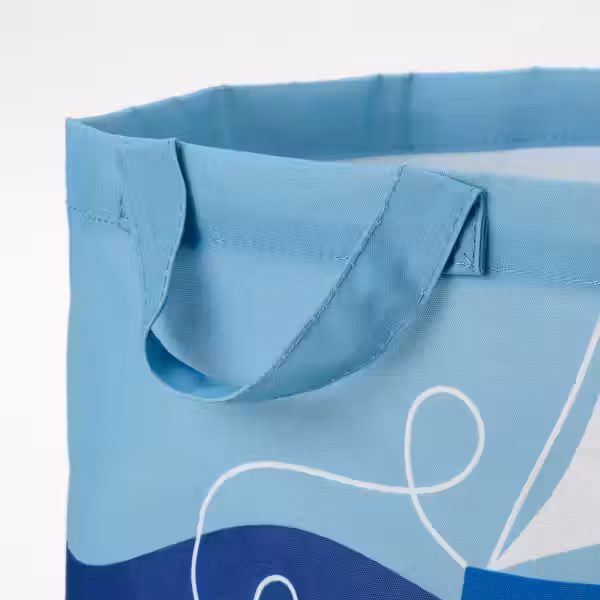 BLÅVINGAD Мешок - орнамент «обитатели океана»/разноцветный - фото 6