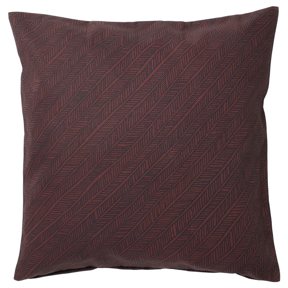 Чехол на подушку ЮППЕРЛИГ, темно-красный, в полоску (50x50 см) - фото 1